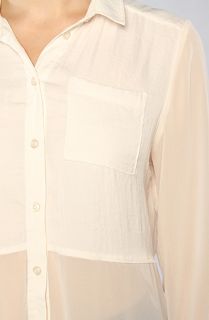 Free People The Best of Both Worlds Buttondown Top in Ivory