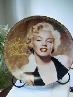 Bradford Exchange Marilyn Monroe Collector Plate Bewitching in Black