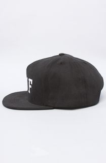 HUF The Brushed National Snapback Cap in Black