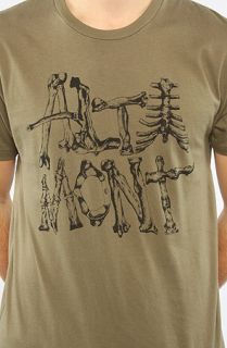 Altamont The Bones To Pick Tee in Olive Black