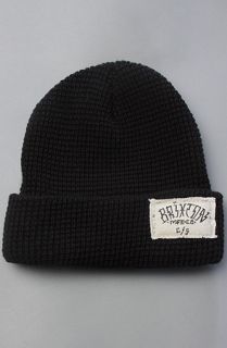 Brixton The Borrego Beanie in Black Concrete