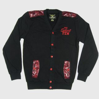 The Select Few Cardigan by Exclusive Game features Snap button front