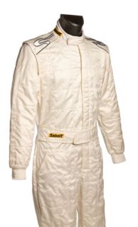 Sabelt Reflex Race Driving Suit White Shiny Nomex FIA Size 52 56 and