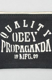 Obey The Money Bags Wallet in Black Concrete