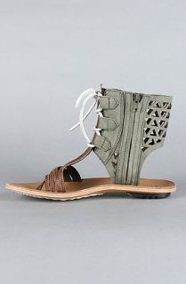 Sorel The Lake Boot Sandal in Surplus Green