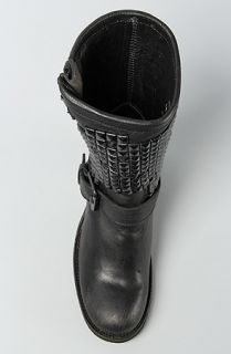 Ash Shoes The Dean Boot in Black Concrete