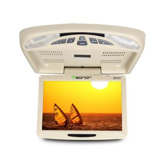  Eonon Tan 12 1 HD LCD Car Overhead Flip Down Monitor DVD Player IR 3t