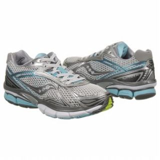  Saucony Womens Powergrid Hurricane 14 White/Grey/Aqua