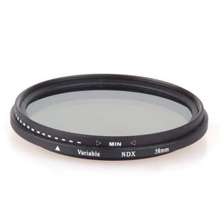 Fader Variable ND Filter Adjustable ND2 to ND400 58mm