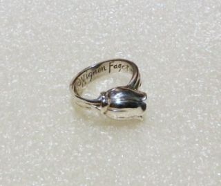 mignon faget sterling tulip ring size 5 25 lb1807