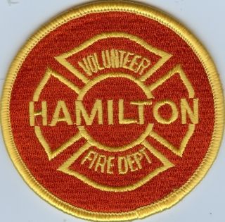 OHIO   HAMILTON VOLUNTEER FIRE DEPARTMENT Patch