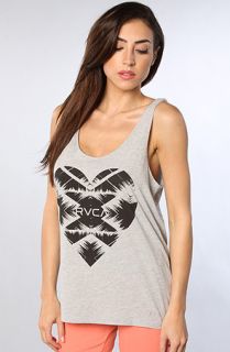 RVCA The Kamaria Heart Tank in Athletic Heather