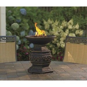 OUTDOOR TABLE FIRE URN GAS PROPANE PATIO DECK FIRE PIT fireplace