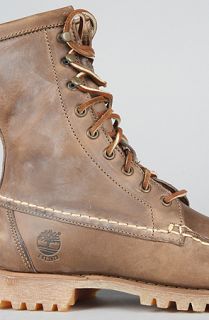 The Timberland Heritage 8 Rugged Hand Sewn Boot in Burnt Brown