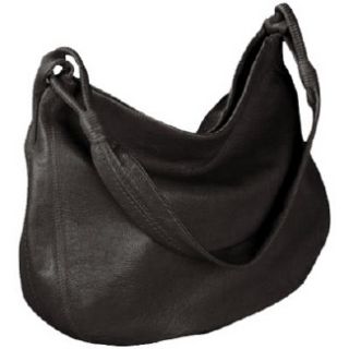 Handbags Derek Alexander Leather Yukon Top Zip Hobo Black 