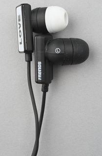 Frends Headphones The Clip LOVEHATE Ear Buds with Mic in Black