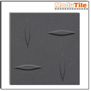 Modutile Diamond Pattern Garage Floor Tiles Gray