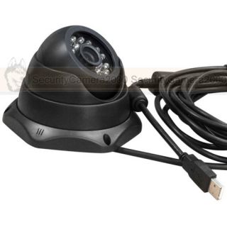 Indoor VGA Real Time Laptop DVR Night Vision IR Security Dome Camera