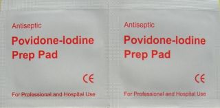 use pads containing PVP iodine. Iodine is a First Aid Antiseptic