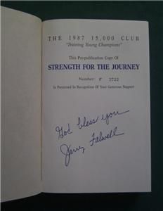  The Journey Autobiography by Jerry Falwell Signed Preacher God