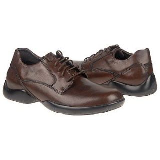 Mens Aetrex Plain Toe Lace Up Brown 