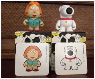 Kidrobot Family Guy( Louis & Brian) 3 Vinyls