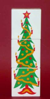  CHIMNEY Holiday Christmas Tree Magic Trick Kid Wood Blocks + Cloth