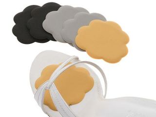 Foot Petals Tip Toes 3 Pairs Ball of Foot Cushions Pads Black Silver