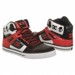 Athletics DC Shoes Mens Spartan Hi WC SK Blk/Wht/Athletic Red Shoes