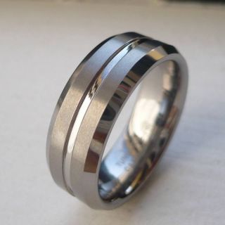  Mens Tungsten Carbide Comfort Fit Wedding Band Ring Size 7 14