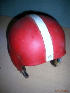  50s Rawlings Ph Leather Football Helmet Red White Oakland Rams