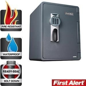 First Alert Ready Seal Waterproof Fire Resistant Safe w Backlit