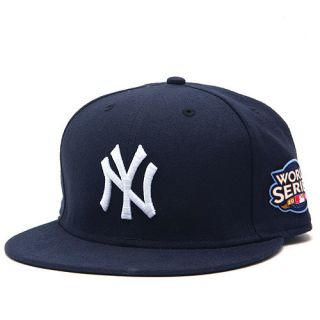 NY Yankees New Era 5950 Fitted Cap World Series Patch