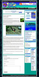 Fish Care and Aquarium Website Product Widgets Quizzes Domain