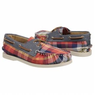 Kids Sperry Top Sider  A/O Pre/Grd Navy/Red Plaid 