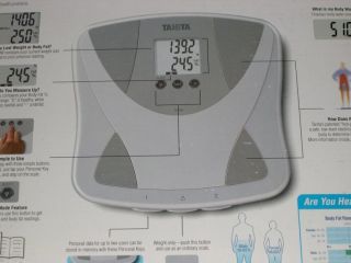 TANITA BF 679W SCALE WEIGHT PLUS BODY FAT MONITTOR W/BODY WATER % .2