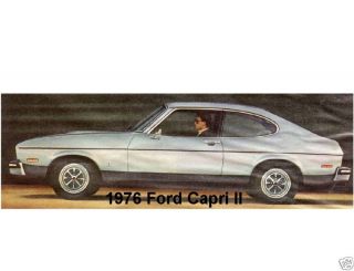  1976 Ford Capri II Auto Refrigerator Magnet