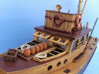 855 jaws orca wooden fishing boat4