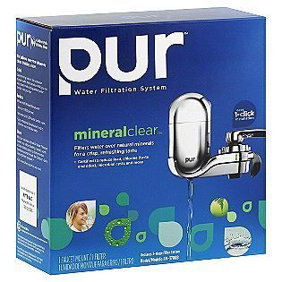PUR Water Filtration System Kitchen Faucet Filter Mineral Clear Model
