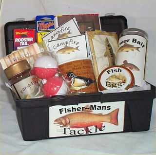Tackle Box Men Gift Basket Fun Fishing Gift Basket Men Lure Coffee Hot
