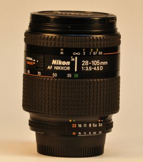 Nikon Nikkor AF D IF 28 105mm F/3.5 4.5 Macro Zoom Lens (BEAUTIFUL
