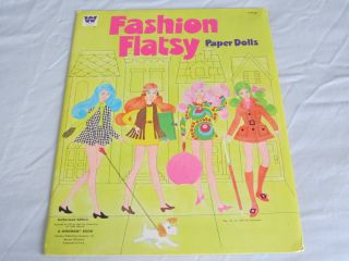 Fashion Flatsy Paper Dolls Complete and Un Cut