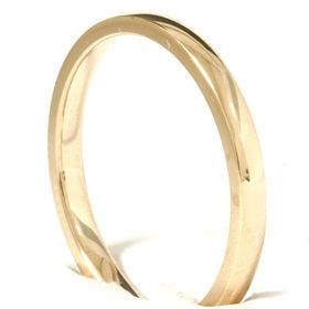  Yellow Gold Comfort Fit Plain Wedding Ring Band Free Sizing New
