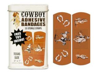 cowboy bandages band aids kids new fun unique