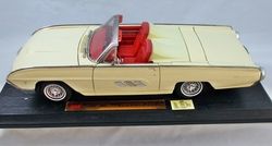 Anson 1963 Ford Thunderbird 1 18 Yellow Diecast Metal S9