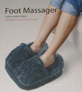 Spa Foot Massager Black Micro Fabric Cushion Massage