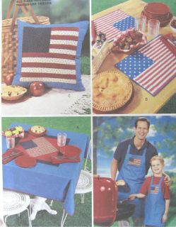 Flag Accessories Tablecloth Placemat Pillow Cover Apron Sewing Pattern