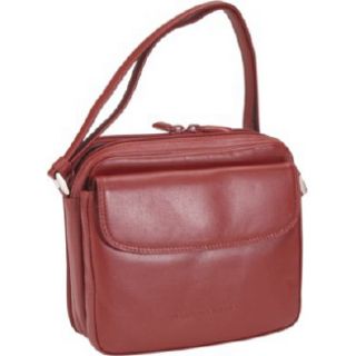 Handbags Derek Alexander Leather Top Zip with Rear Zip Organize Red