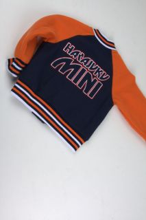 Harajuku Mini Navy Orange HM Skull Jacket Toddler Boys 3625