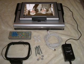 Kitchen TV DVD CD Player with Flip Down LCD Screen Under Cupboard